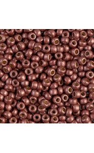 Miyuki rocailles Perlen 8/0 - Matted duracoat galvanized dark berry 8- 4212F
